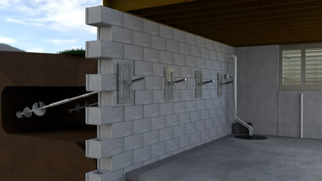Geo Lock Wall Anchor System in Lawrenceburg, IN