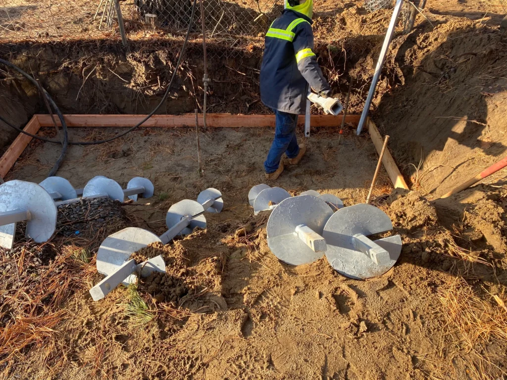 Helical Pier Installation in Lawrenceburg, IN