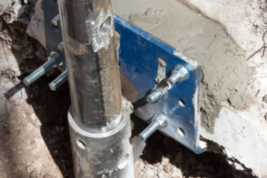 Steel Push Pier Installation in Lawrenceburg, IN